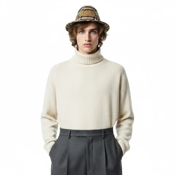 Burberry London Classic Vintage Bucket Hat Nova Check Plaid Hat – Size L– Women - Picture 4 of 16